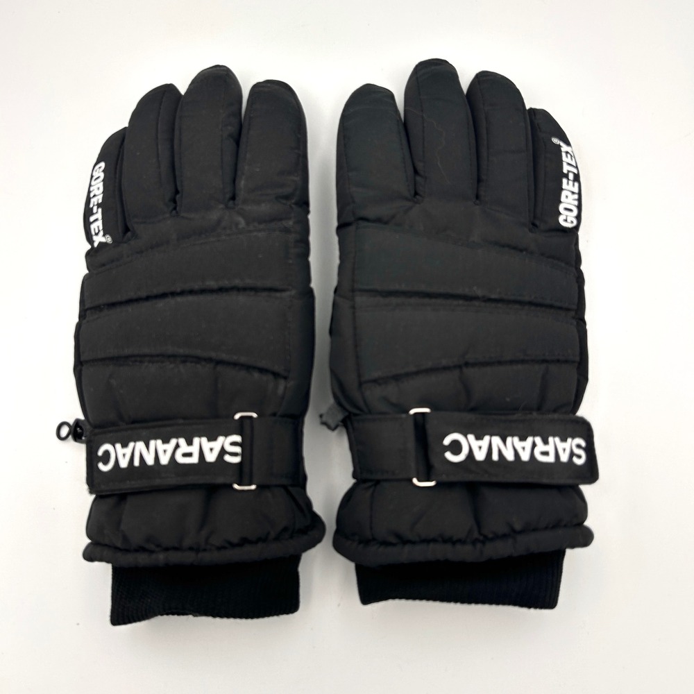 VTG Saranac Gore-Tex Thinsulate Ski Gloves Men M Black B-4 Insulated Winter NWOT